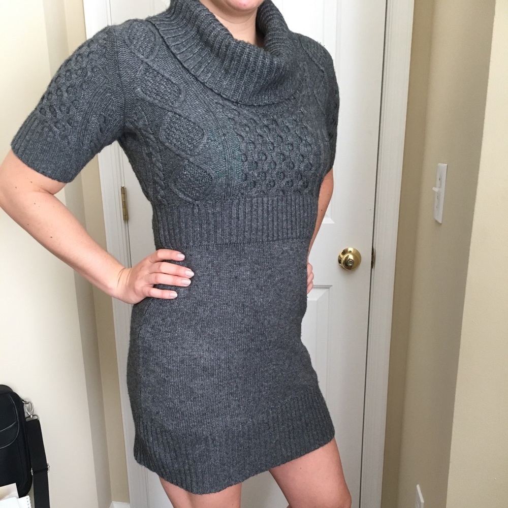 Loft Gray Sweater Dress - Picture 3 of 7